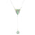 Begondor Green Turquoise Sterling Y Necklace