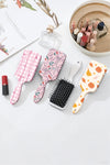 Grapefruit Orange Pumpkin Fall Vibe Print Air Cushion Comb