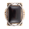 Black Onyx Mixed Metal Statement Ring