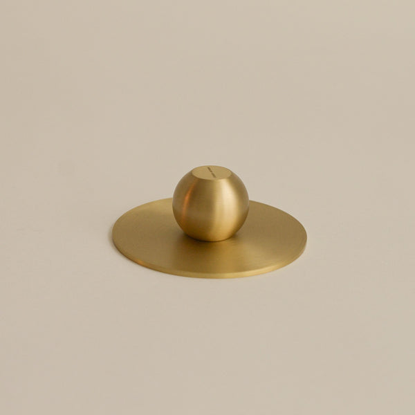 Orb Brass Incense Holder