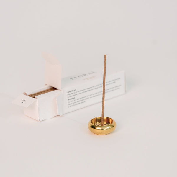 Bowl-shaped Brass Incense Holder
