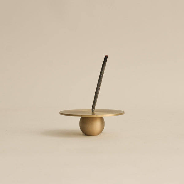 Orb Brass Incense Holder