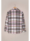 Brown Plaid Button Up Long Sleeve Flannel Shacket