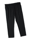 Black Plus Size Smocked High Waist Pocketed Soft Pants