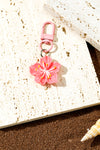 Rose Red Flower Pendant Keychain