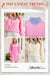 Bonbon Striped Collar Puff Sleeve Sweatshirt