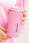 Pink Portable Travel Insulated Coffee Tumbler Cup