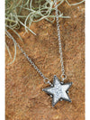 White Star Shape Pendant Chain Necklace