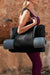 Black Canvas Large Tote Yoga Mat Bag