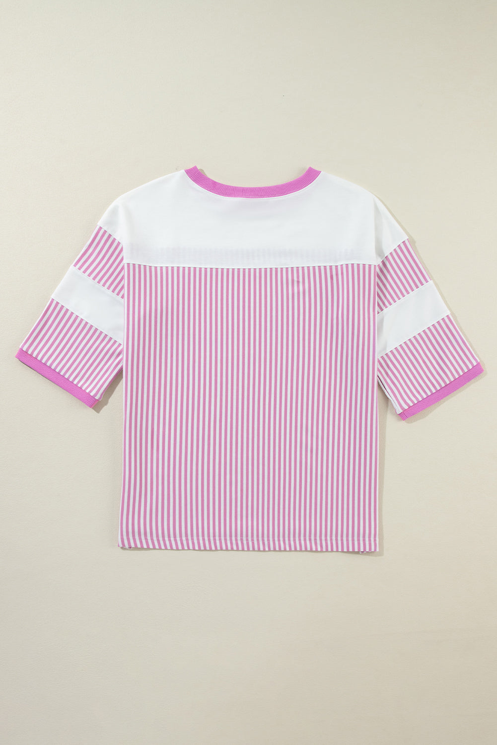 Phalaenopsis Striped Patchwork Oversized Tee