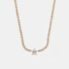 Titanium Steel Zircon Star Necklace