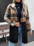 Plaid Zip Up Long Sleeve Hooded Outerwear