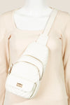 Fame Faux Leather Cushioned Sling Bag