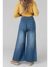 Ashleigh Blue Smocked Waist Wide Leg Jeans