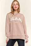 And The Why Washed Milano Pullover Sweatshirt