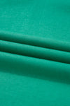 Mint Green Preppy Contrast Striped V Neck Long Sleeve T-shirt Dress