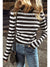 Black Stripe Slim Fit High Neck Knit Sweater