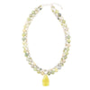 Chartruese Green Lemon Jade Statement Necklace
