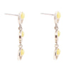 Chartruese Yellow Jade Post Earrings
