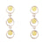 Chartruese Yellow Jade Post Earrings