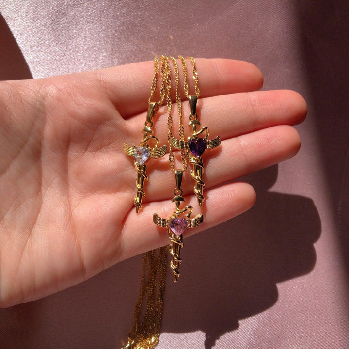 Copper Zircon Cross Pendant Necklace - Cocoa Yacht Club