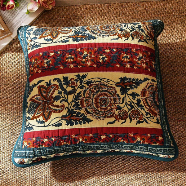 Set of Two Gallery of Roses Bohemian Cushion Covers - 2-PCS - 18"