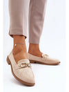 Soft Taupe Suede Loafers