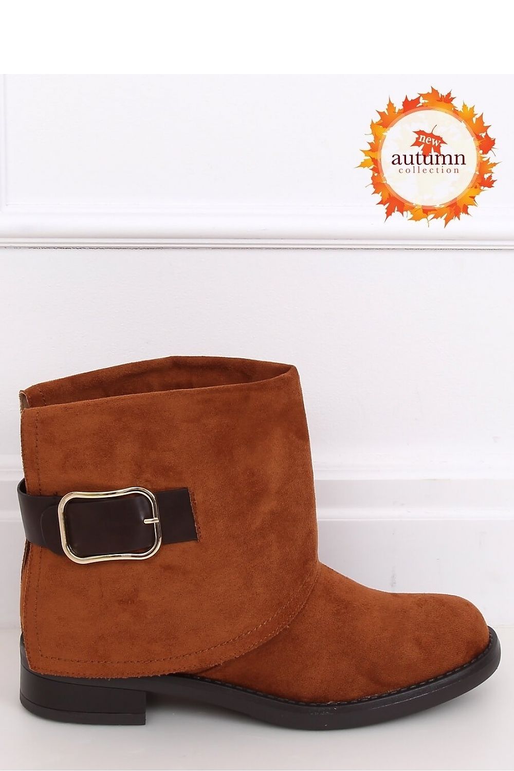 Buckle Cuff Suede Boots