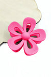 Light Pink Sweet Hollowed Flower Shape Claw Clip