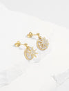 18K Gold-Plated 925 Sterling Silver Star Shape Earrings