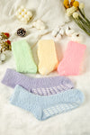 Pink Non-Slip Winter Cozy Fuzzy Socks Set