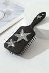 Black Rhinestone Star Air Cushion Comb