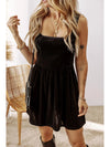 Wide Strap Mini Dress with Pockets