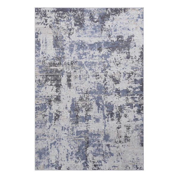 NAAR PAYAS Collection 8X10 Grey / Denim / Abstract Area Rug