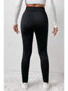 Black Fleece Lining Winter Thermal High Waist Leggings