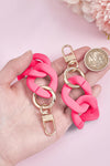 Black Acrylic Chain Golden Hook Bag Accessory