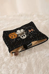 Orange Halloween Pumpkin Ghost Bat Gift Makeup Bag