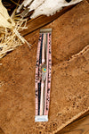 Pink Snake Print Turquoise Detail Boho Bracelet Set