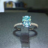  2 Carat Moissanite Zircon 925 Sterling Silver Ring.