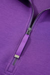 Pink Half Zip Sporty Pullover Mini Skirt 2pcs Outfit