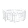 Dog Playpen Indoor 24 inch 8 Panels Metal Dog Pen Pet Dog Fence Outdoor Exercise Pen with Doors, Heavy Duty Dog Fence Puppy Pen for Large Medium Small Dogs Indoor Outdoor Foldable Pet Exercise Pen