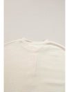 Apricot Textured Lantern Sleeve Henley Top