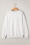 Blue GAME DAY Vintage Washed Letter Graphic Baggy Sweatshirt