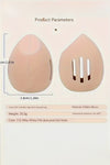 Apricot Pink Hollow Out Silicone Makeup Sponge Storage Bow