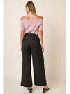 Mittoshop Deep Pleated High Waisted Wide Leg Pants