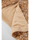 Golden Fleece Sequin Open Front Collarless Jacket