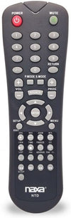 Original Replacement Remote Control for Naxa NT and NTD Model 12 Volt TVs and TV-DVD Combo Players