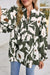 Vintage 60s Flower Frill Neck Loose Blouse