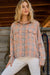 And The Why Full Size Plaid Button Up Raw Hem Shirt - Cocoa Yacht Club