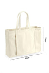 Black Canvas Large Tote Yoga Mat Bag